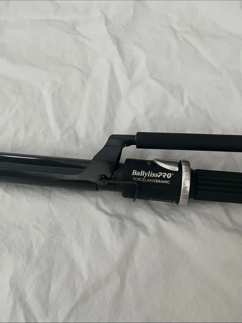 BaBylissPRO Black Porcelain Ceramic Curling Iron - Professional Hair Styling